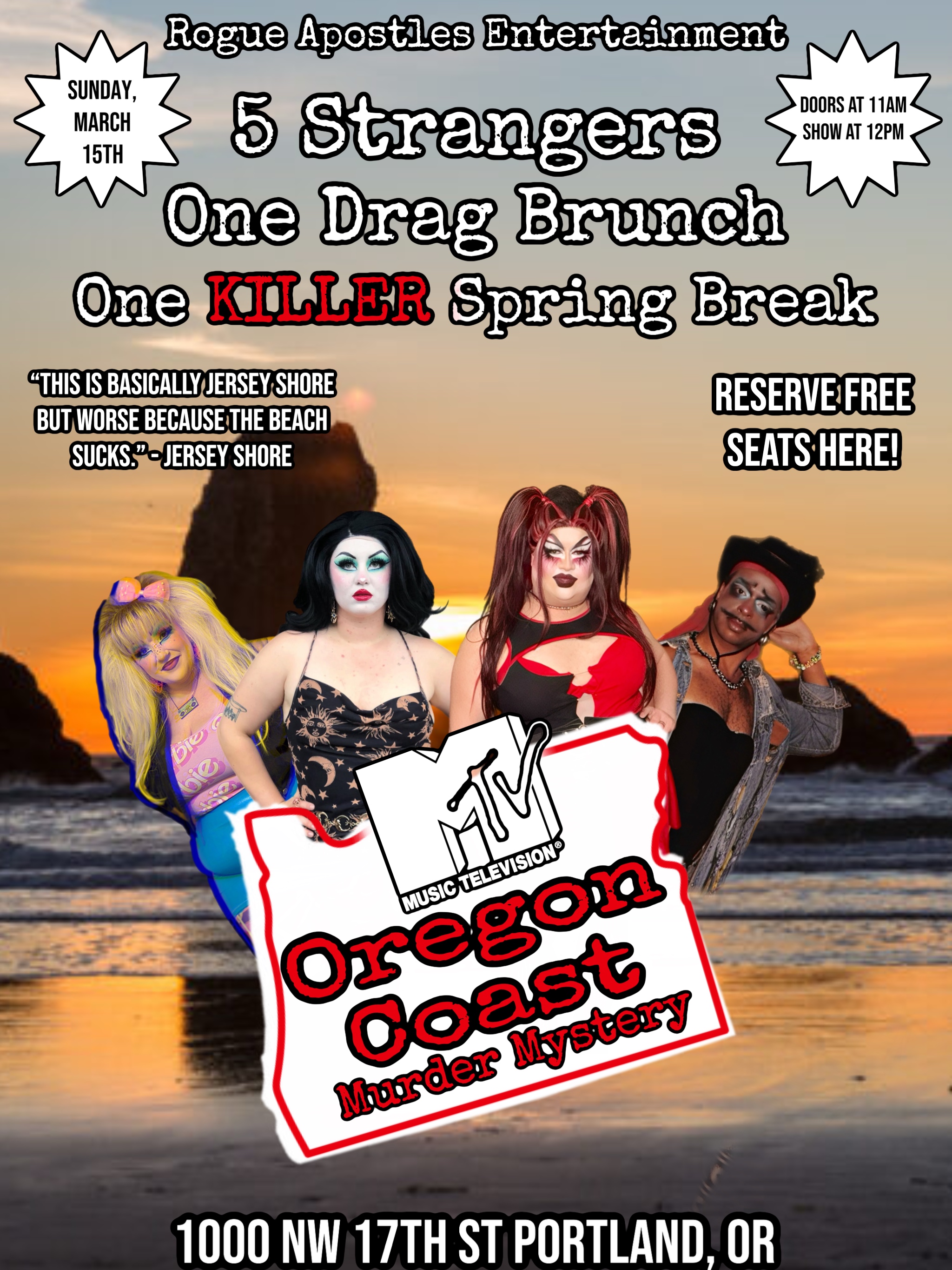 Drag Brunch: Oregon Coast Murder Mystery