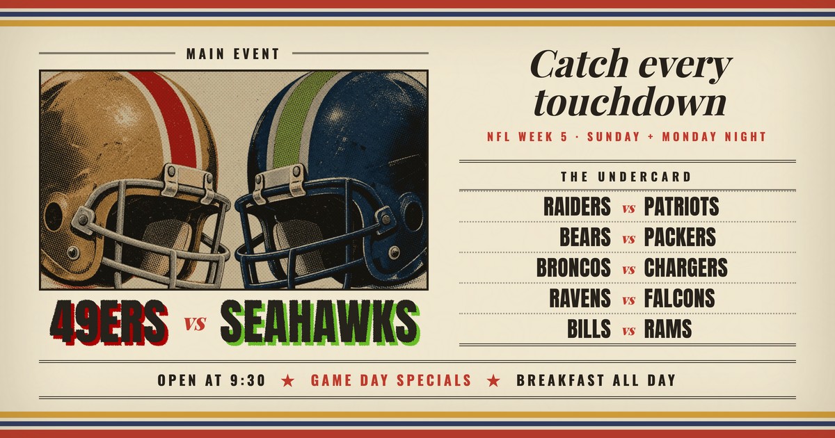 NFL Week 5 at the Lindy
